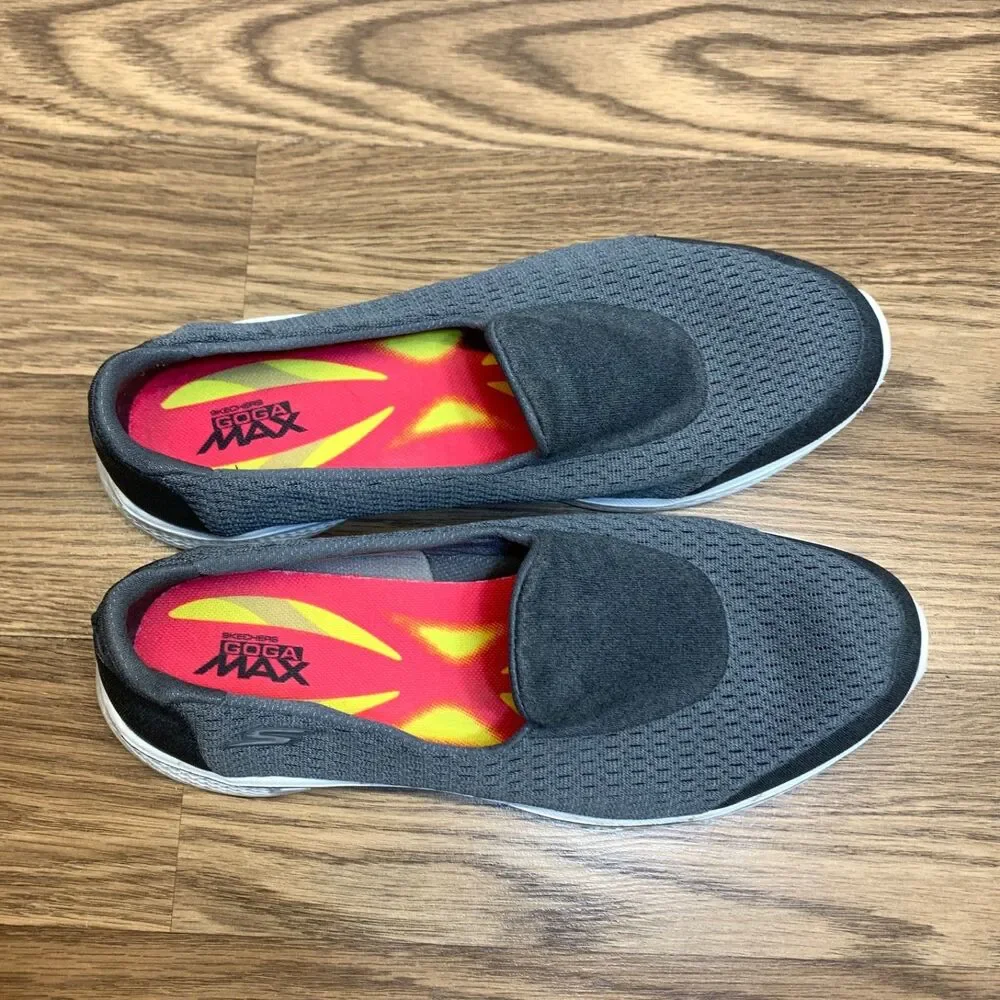 Skechers Go Walk 4 GoGaMax Memory Foam Gray Slip On‎ Shoes 14148 Womens Size 10